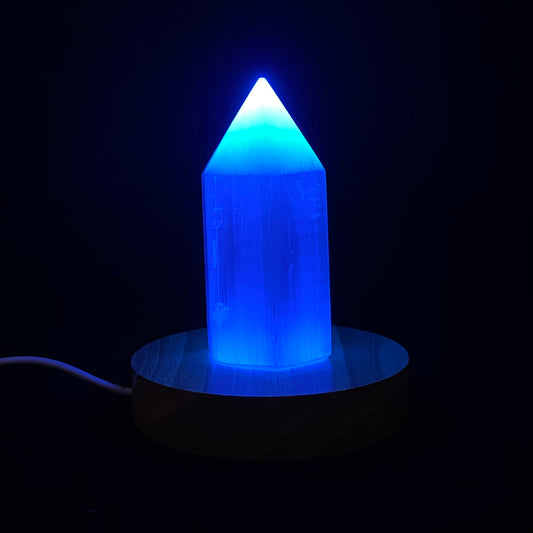 LED Light Stand w/ USB Head 4inch Base, (White/ Rainbow Color)