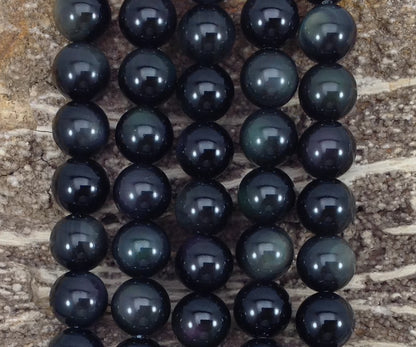 Rainbow Obsidian Round