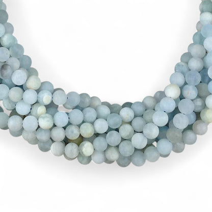 Matte Aquamarine Round