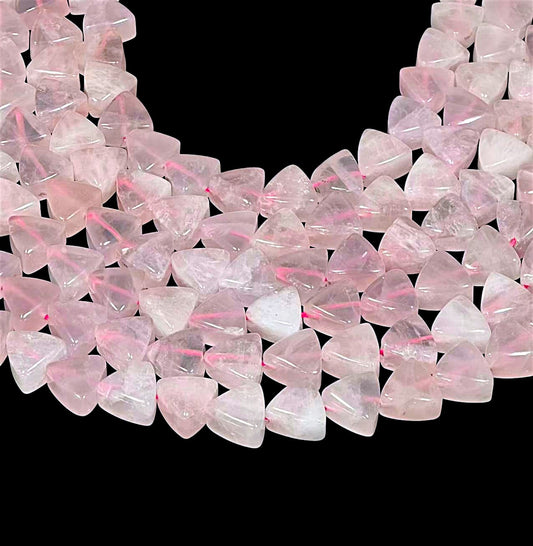 Rose Quartz 14mm Triangle Shape